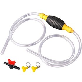 Resim Yunboo 3 Metre Pvc Hava Borulu Manuel Yakıt Transferi Pompası - Akış Kontrol Valfi Ve Tam Donanımlı Set 