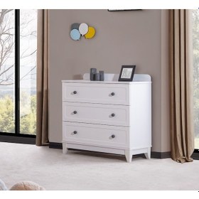 Resim Berlin Şifonyer - Gri Beyaz 