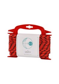 Resim 6,0 Mm Polyester Çok Amaçli Ip Halat - Kirmizi-Siyah - 15 M. 