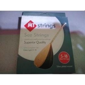 Resim 2 Paket Mt String 0.18 Kısa Sap Bağlama Pyramid Tel Seti 