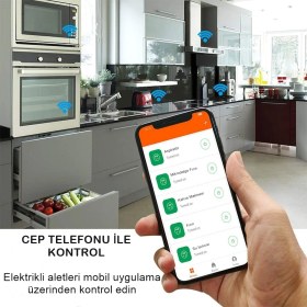 Resim Ucuz Geldi Akıllı Priz | Uzaktan Kontrol | Programlanabilir | Zamanlama Ayarlı | Sesle Kontrol | 16A Cata Wi-Fi Priz 