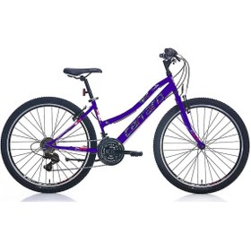 Resim Carraro Speed 262 26 Jant 21 Vites 38 Cm V-Fren Dağ Bisikleti-Eflatun-Beyaz-Mor-Lila 