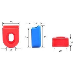 Resim Xbyc 0056 Bisiklet Aynakol Pedal Kolu Koruyucu Silikon Pvc Koruyucu Pembe 