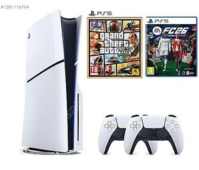 Resim Sony Playstation 5 Slim CD+2.KOL +Fc 25+GTA 5 SC TECHNOLOGY 