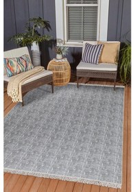 Resim Arya Vl Çift Taraflı,katlanabilir,yıkanabilir,yüksek Kalite Pamuk Salon,oturma Odası,balkon Kilim Krem-gri 1 