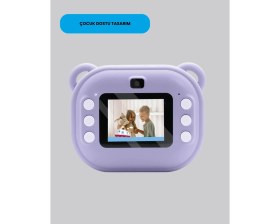 Resim Mercansa Çocuklar Için Şipşak Baskı Kamera – 18 Efektli, Oyun ve Müzik Özellikli 