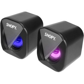 Resim Snopy SN-83U 2.0 Mini Led Işıklı 2Wx2CH Siyah USB Gaming Speaker Hoparlör Snopy SN-83U 2.0 Mini Led Işıklı 2Wx2CH Siyah USB Gaming Speaker Hoparlör