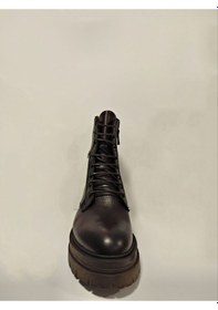 Resim Castle Black Yldz-26254-1 Kahverengi Hakiki Deri Kadın Bot Kahverengi 
