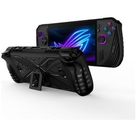 Resim Fastbuy Asus Rog Ally Konsol Tpu Koruma Kılıfı Ve Ayaklı Stand Siyah 