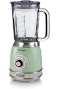 Resim SEWRS 467FHM5GGF4 Vintage Cam Blender Yeşil 0583/04-1,5 Litre Kapasiteli Cam Sürahi, 4 Hız Kademesi, Pu 
