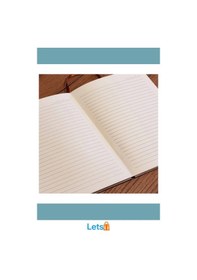 Resim Altın Şeritli Şık Yeşil Deri Not Defteri 21 Cm X 15 Cm Çok Renkli 