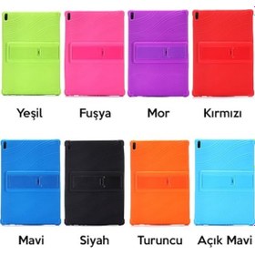 Resim Lenovo Uyumlu Tab E10 Tb-X104F Tab 4 10.1 Inch Tablet Standlı Silikon K 