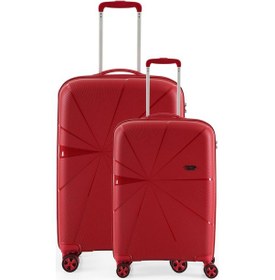 Resim Ççs 5264 Büyük Kabin 2 Li Valiz Seti Bordo 