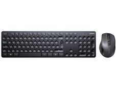 Resim Ugreen İngilizce Wireless Kablosuz Q Klavye ve Mouse Seti Siyah 
