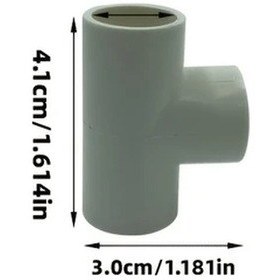 Fochsia 16mm 10lu T Bağlantılı Pvc Kablo Kanalı Dirsek Tesisat Parçaları