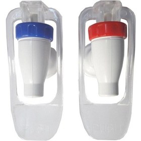 Resim Sebil Musluğu Dişi Sıcak Ve Soğuk Su İçin 1 Adet Mavi 1 Adet Kırmızı Renk 