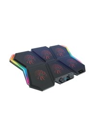 Resim Hadron Labrador 6 Fanlı Rgb Notebook Soğutucu 