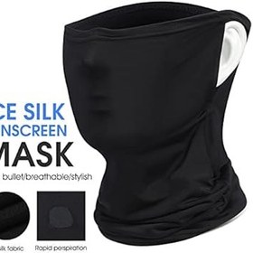 Resim Jemora Güneş geçirmez buz ipek bisiklet yüz maskeleri Anti-ter kask iç Facecover motosiklet Rading astar yüz maskesi 