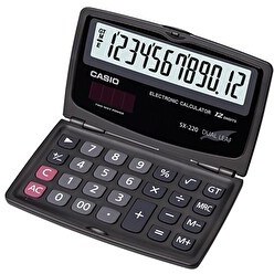 Resim Casio Sx-220 Cep Tipi 12 Hane Hesap Makinesi 