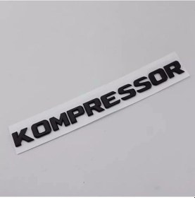 Resim Kompressor Piano Black Bagaj Yazısı Arması Logosu 3m 3d Abs Mercedes 202 