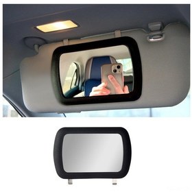 Resim Youmex Araç Güneş Koruyucu Kozmetik Aynası - Evrensel Kullanım, Kolay Kurulum, Dayanıklı Cam Ve Pp Malzeme İle Güvenli Sürüş Desteği 