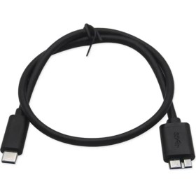 Resim Teknocan Type C To Micro B 3.0 Kablo 1 Metre Siyah Renk Hızlı Veri Aktarım Kablosu Micro B Harici Harddisk Kablosu 