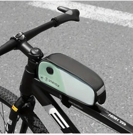Resim Chuangyinshop Dtucycle Yeşil Ön Demir Çanta Manyetik Bisiklet Telefon Tutucu Dağ Yol Bisikleti Yeşil 