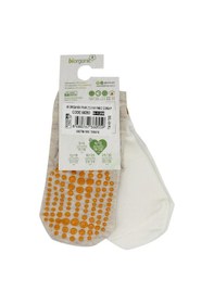 Resim Kitikate Bibaby Biorganic Paw 2'Li Kaymaz Çorap 68393 Bej-Ekru 