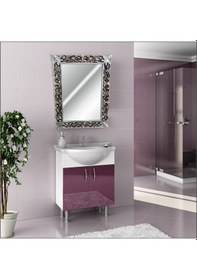 Resim 45X60Cm Eskitme Gümüş Işleme Rustik Boy Banyo Duvar Salon Aynası Gümüş 