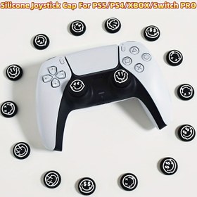 Resim Black Monster Serisi Silikon Joystick Kapakları, Silikon Başparmak Kapakları, Joystick Koruyucu Kapaklar, yüksek kaliteli silikon malzeme, yumuşak ve konforlu, kaydırmaz ve aşınmaya dayanıklı, oyuncular için hediye, PS5/PS4/XBOX/Switch PRO 