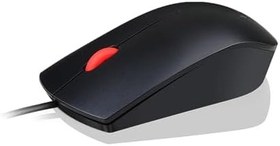Resim Lenovo 5266214 Essential Fare, 3 Düğmeli, Kablolu USB, Siyah 