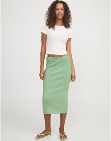 Resim Jack & Jones Kadin Maxi Boy Etek - Ahlia 12252451 Grayed Jade Yeşil 