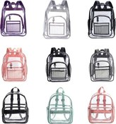 Resim Novahub Pembe Pvc Su Geçirmez Sırt Çantası Öğrenci Okul Çantası Pembe 