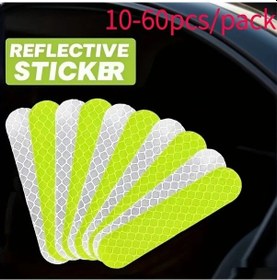 Resim Turcoshop11 50 Adet Yansıtıcı Emniyet Çıkartması Su Geçirmez Pvc Gündüz Gece Görünür 