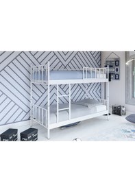 Resim Metalia Gm 127 Ayrilabilir Çiftli Ranza Beyaz 90x190 