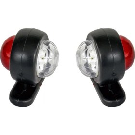 Resim Tas Mini Takoz Lamba Ledli Kırmızı-Beyaz 6x4,5 cm BL013KB (2 Li) 