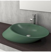 Resim Bocchi Vessel Yatay Çanak Lavabo 72 CM Mat Yeşil 1013-027-0125 