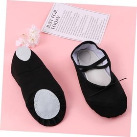 Resim CALLARON 1 Çift çan dans ayakkabıları bayan düz ayakkabı kadınlar için terlikler Bale ayakkabıları çocuklar için terlikler cep ayakkabı kız Düz ayakkabılar yoga ayakkabıları Bayanlar 