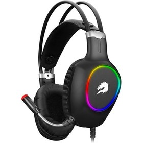 Resim GAMEBOOSTER h05 zen rainbow led 7.1 titresimli siyah oyuncu kulakligi 