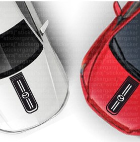 Resim Mazda Mazda6 Markalı Logolu Kaput Şerit Sticker Lüks Model 