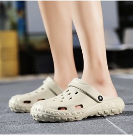 Resim Snapbuy Kaymaz Çift Kullanımlı Erkek Sandalet - Bej Bej 