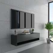 Resim Myniture Duvara Monte Tv Sehpası Antrasit S6101-4 