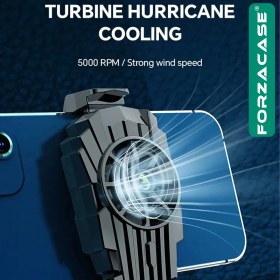 Resim Forzacase 5000 Rpm Cep Telefonu Isı Önleyici Soğutucu Fan Kablolu - FC502 