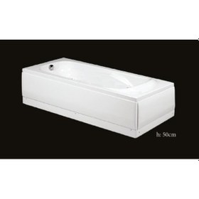 Resim Alika 180 x 80 CM Dikdörtgen Panelli Oturmalı Küvet 