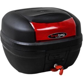 Resim Genel Markalar Motosiklet Çantası Bagajlı Firstbag 33 Lt. Siyah Kırmızı Reflektör, Abs - Tek Ebat 637140 