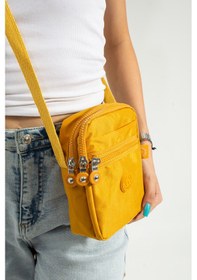 Resim Nemo Bags Sarı Unisex Telefonluk, Cüzdan, Kartlık, Çapraz Askılı Omuz Çantası, 18x13cm Sarı 