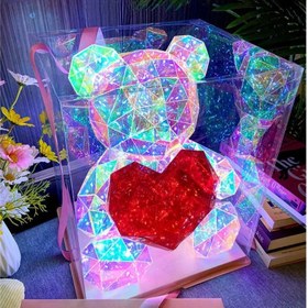Resim Meanyou Galaxy Ayıcık Led Işıklı 