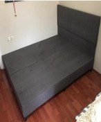 Resim Baza Başlık Çift Kişilik 120x200 Sandıksız Kör Tay Tüyü Kumaş Suntalam El Yapım 