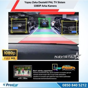 Resim Yapay Zeka Özellikli Arka Görüş Kamerası Ahd 1080p Pal Sesli İkazlı Dc 12v 