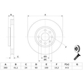 Resim Opel Corsa C 1.3Cdtı 2003-2009 Bosch Ön Disk 2 Adet 